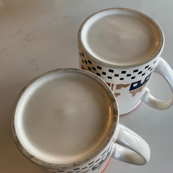 Vintage Coffee Mugs Graphic Houses Made in Japan - Picture 6 of 7